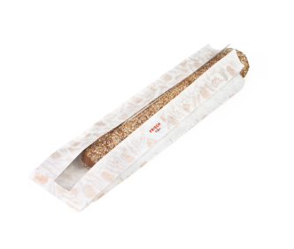 Sachet baguette avec bande visible «FRISCH & fein»