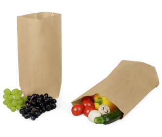 Sac à fond croisé brun