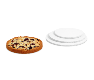 Disques à gâteau blanc