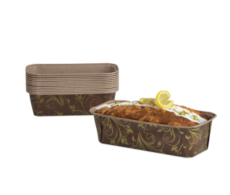 Moule à gâteau jetable rectangulaire avec décor