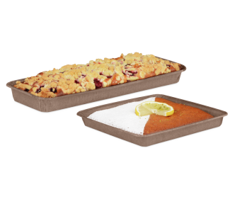 Moule à gâteau jetable rectangulaire, plat