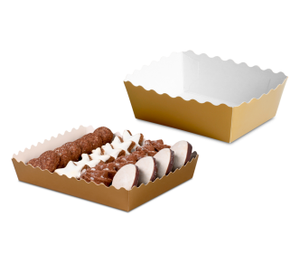 Petits fours boîte conique, ondulé