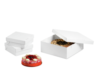 Carton à gâteaux blanc