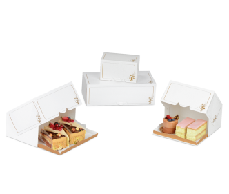 Boîtes pour parts de gâteaux ORNAMENTE