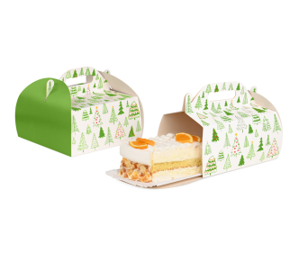 Boîte de transport pour gâteaux NOEL EN FORET