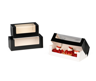Carton avec fenêtre noir