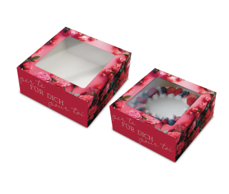 Carton à gâteau avec fenêtre « pour toi »