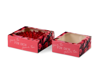 Carton à gâteau avec fenêtre « pour toi »