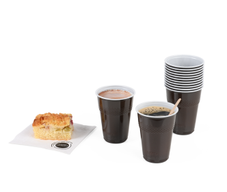 Gobelet isotherme en PS pour distributeurs automatiques