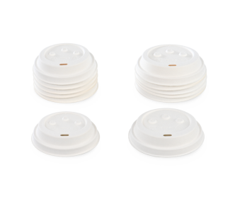 Couvercle en fibre de bois avec ouverture pour boire