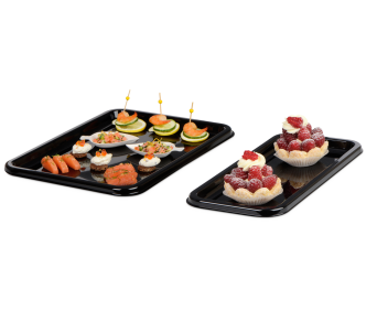 Plateau traiteur en rPET, rectangulaire