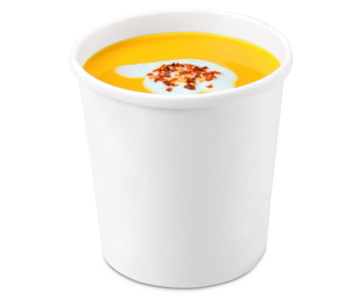 Gobelet en carton/gobelet à soupe blanc