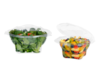 Saladier en rPET LIGHT rondavec couvercle