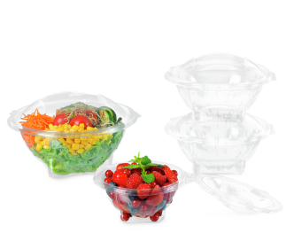 Saladier en PET avec couvercle