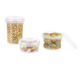 Gobelet en PP rond avec fermeture inviolable