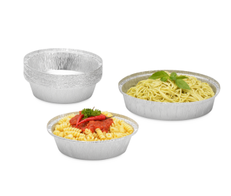 Barquette en aluminium ronde