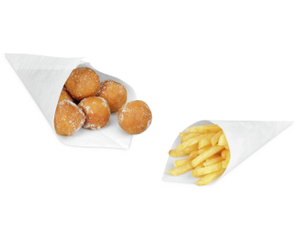 Cornet en papier simili-parchemin