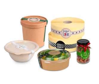 Etiquette oblongue à motif sur le rouleau