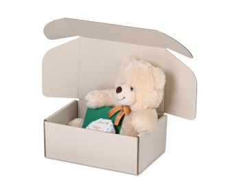 Boîte cadeau avec couvercle à charnière GRAS-PAC