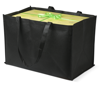 Sac à emporter non-tissé avec soufflet de fond 