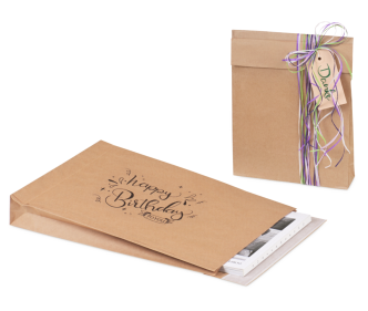 Pochette cadeau de papier kraft