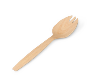 Cuillère-fourchette en bois