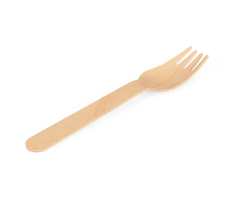 et à couverts en bois ciré: couteau, fourchette, serviette