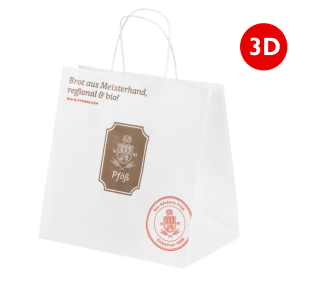 Impression de sacs en papier à fond large