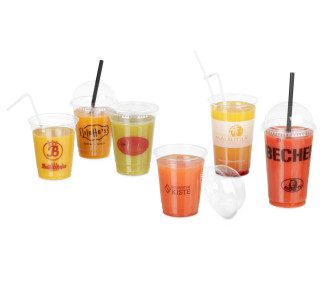 Impression de gobelets en plastique