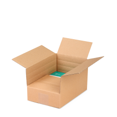 Boîte pliable à hauteur variable simple cannelure