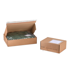 Boîte pliante avec fermeture adhésive