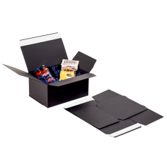 Carton d'expédition avec fermeture adh. FULL BLACK