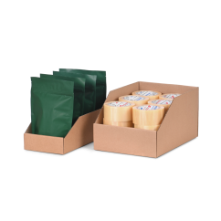 Boîte de rangement en carton ondulé