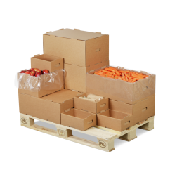 Bac KLT (support de petites charges) en carton ondulé, empilable