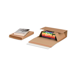 Emballage pour livres / étui croix MECAWELL® STRONG en carton brun