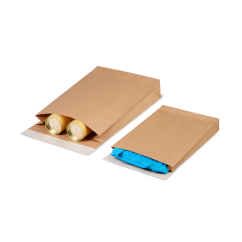 Pochette d'expédition papier avec fond plat