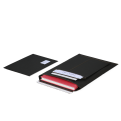 Pochette d'expédition carton micro-ondulé noir
