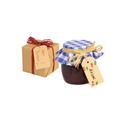 Etiquette américaine en carton avec une ficelle