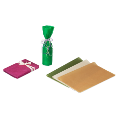 papier enrouleur coloré pour présent & bouteille