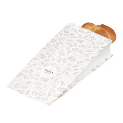 Sachet à soufflets en papier  «FRISCH & fein» Boulanger