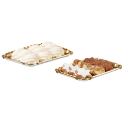 Assiette à pâtisserie rectangulaire