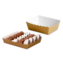 Petits fours boîte conique, ondulé
