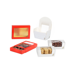 Boîtes de chocolats  avec fenêtre transparente