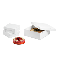 Carton à gâteaux blanc