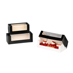 Carton avec fenêtre noir