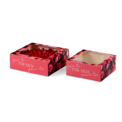 Carton à gâteau avec fenêtre « pour toi »
