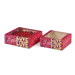 Carton à gâteau avec fenêtre « love »
