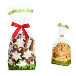 Sachet à fond plat en OPP NOEL EN FORET