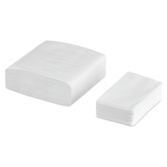 Serviette en papier blanche
