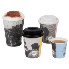 Gobelet pour boissons chaudes, couche PE «delicious memory»